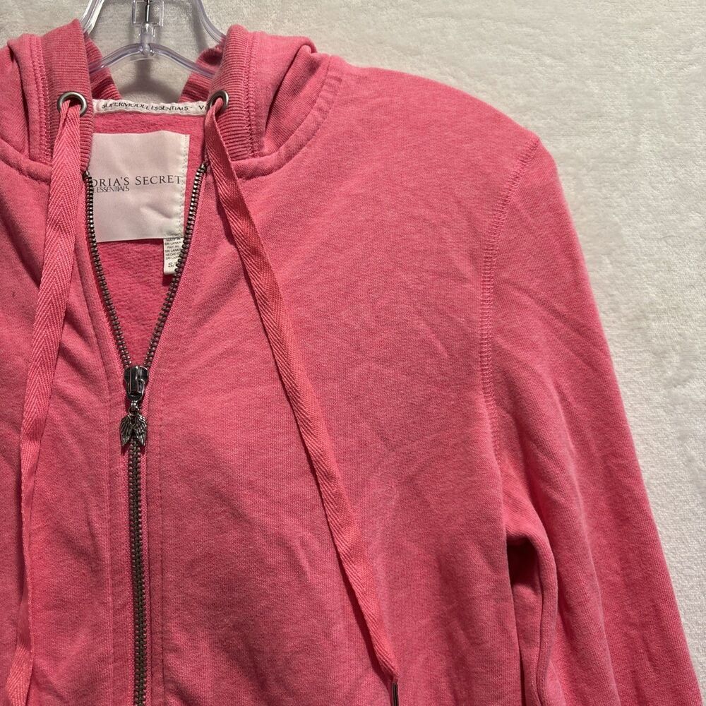 Victoria’s Secret Supermodel Essentials Angel Wing Rhinestones Pink Hoodie Small - Picture 5 of 16